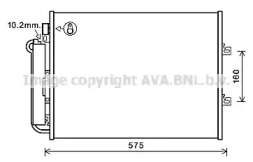 AVA QUALITY COOLING rta5454d -  Конденсатор, кондиционер